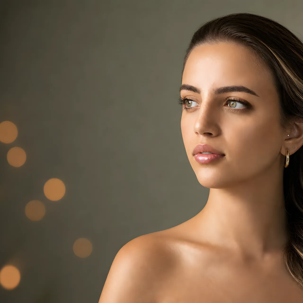 A patient with healthy, natural, luminous skin